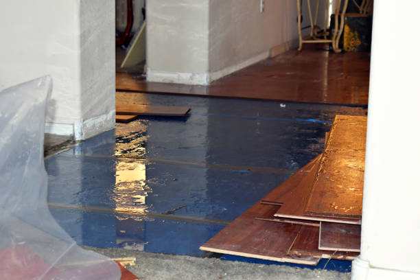 Professional Water Damage Restoration technician working in Peru, ME